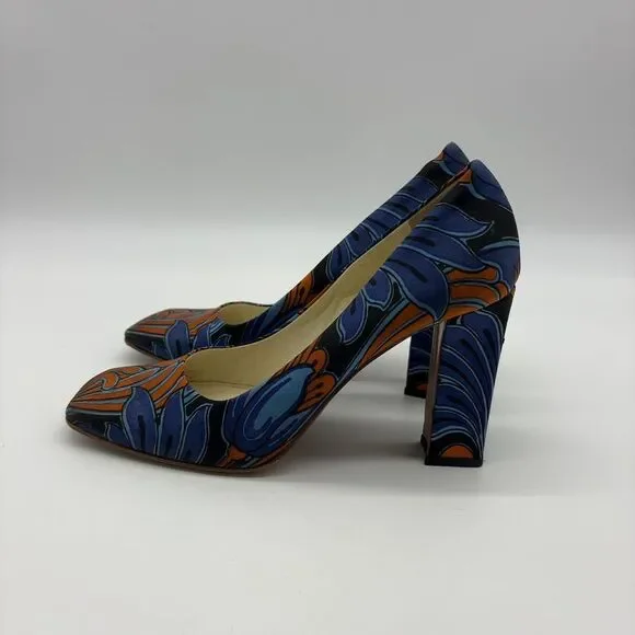 Prada Vibrant Blue and Orange Heels - Picture 4 of 9
